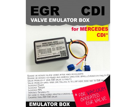 EGR valve emulator BOX Mercedes C / E / S / ML / 220 CDI / 270CDI / 320CDI 300TD