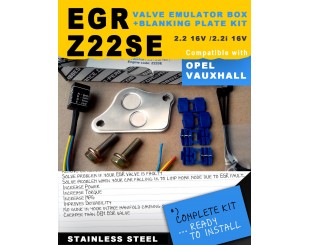 EGR EMULATOR SIMULATOR BOX + BLANKING PLATE KIT Z22SE 2.2 16V OPEL / Vauxhall