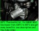 80°C Thermostat kit for BMW E39 540i E38 740i X5 M62 - Reduce engine temperature